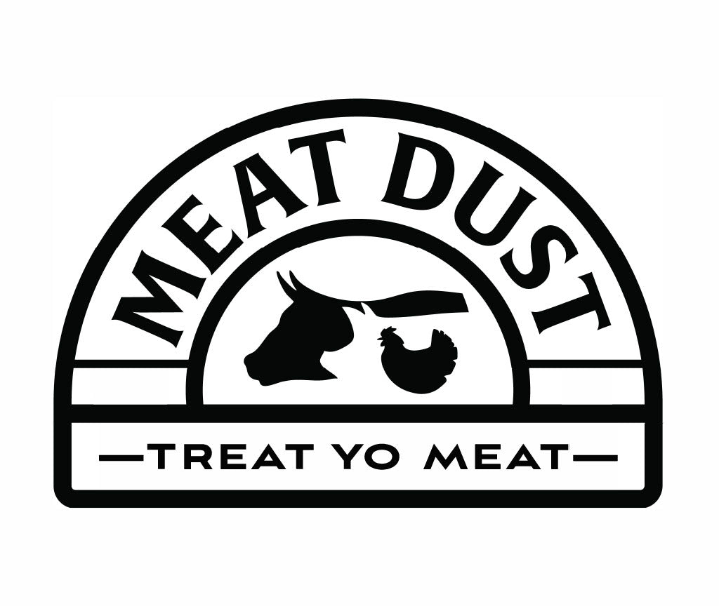 Meat Dust Sticker - White - 2.5" x 3"