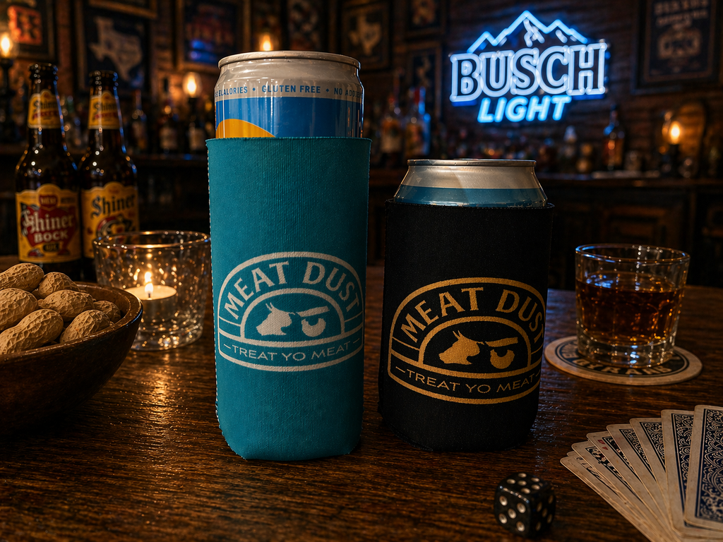 Slim Blue Can Cooler-Neoprene