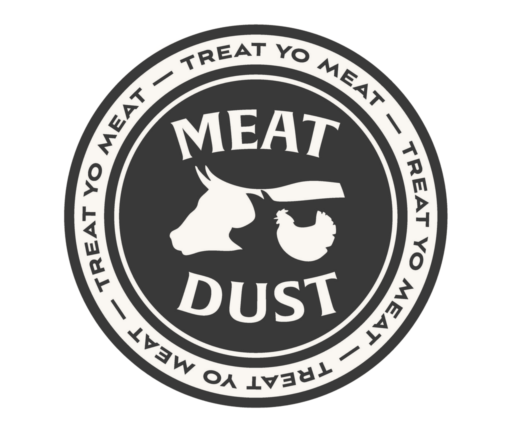 Meat Dust Filled Circle Sticker - Smoked Cream - 3”x3”