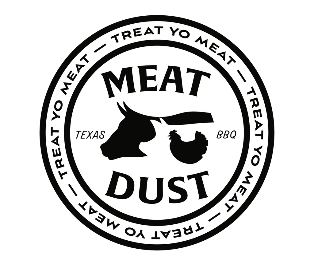 Meat Dust White Circle Sticker - 2”x 2”