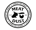 Meat Dust White Circle Sticker - 2”x 2”