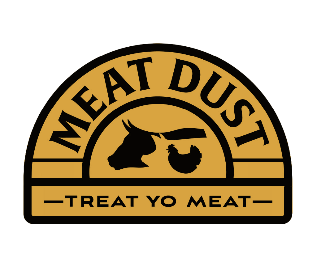 Meat Dust Sticker - Dusty Gold - 3” x 3.5”